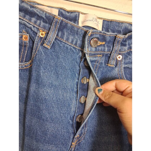 NWOT Universal Thread Denim Blue Jeans Retro Y2K 90s Baggy Women Size 8 Regular - Picture 5 of 9